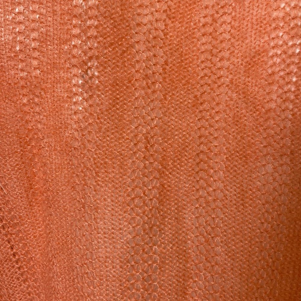 Sonoma Lightweight Orange Loose Knit Sweater V-neckline Cardigan Small NWOT - Picture 5 of 8